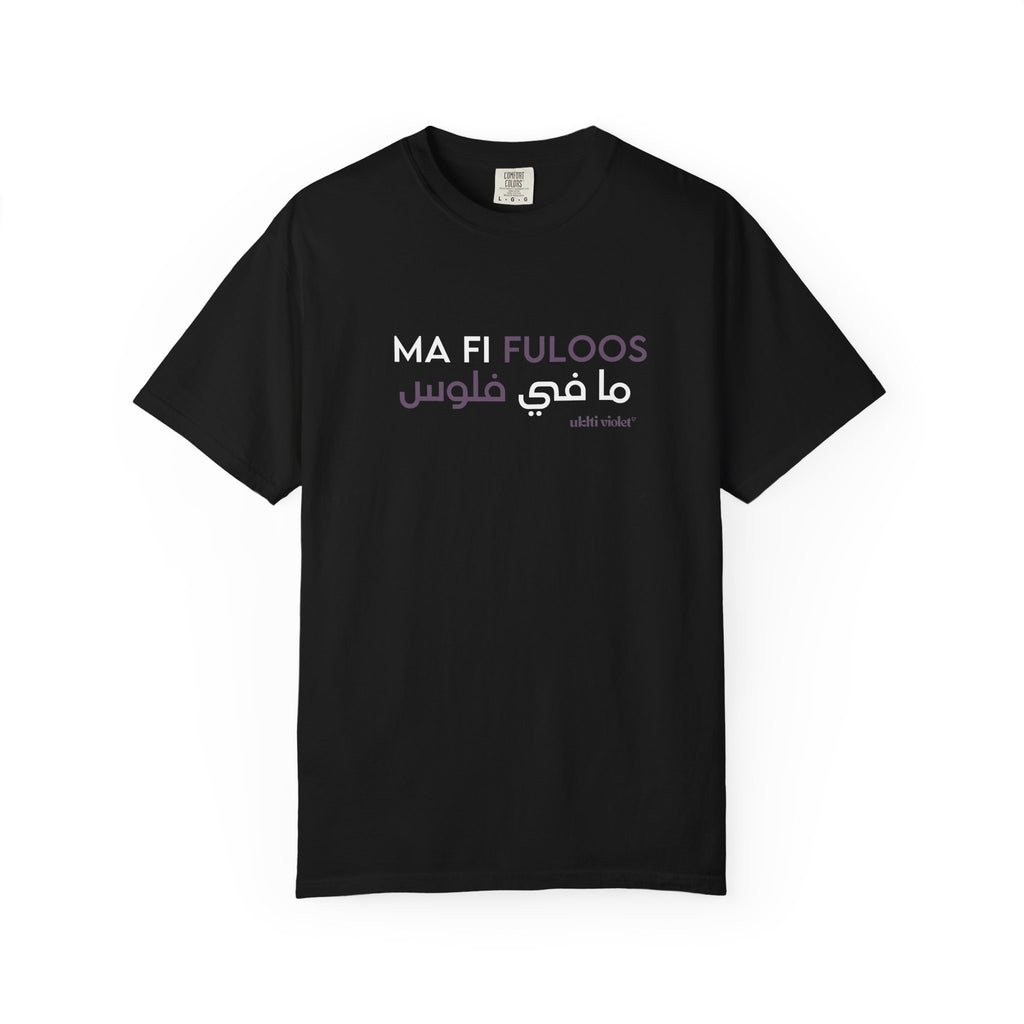 "Ma Fi Fuloos" | Arabic-English Graphic Tee